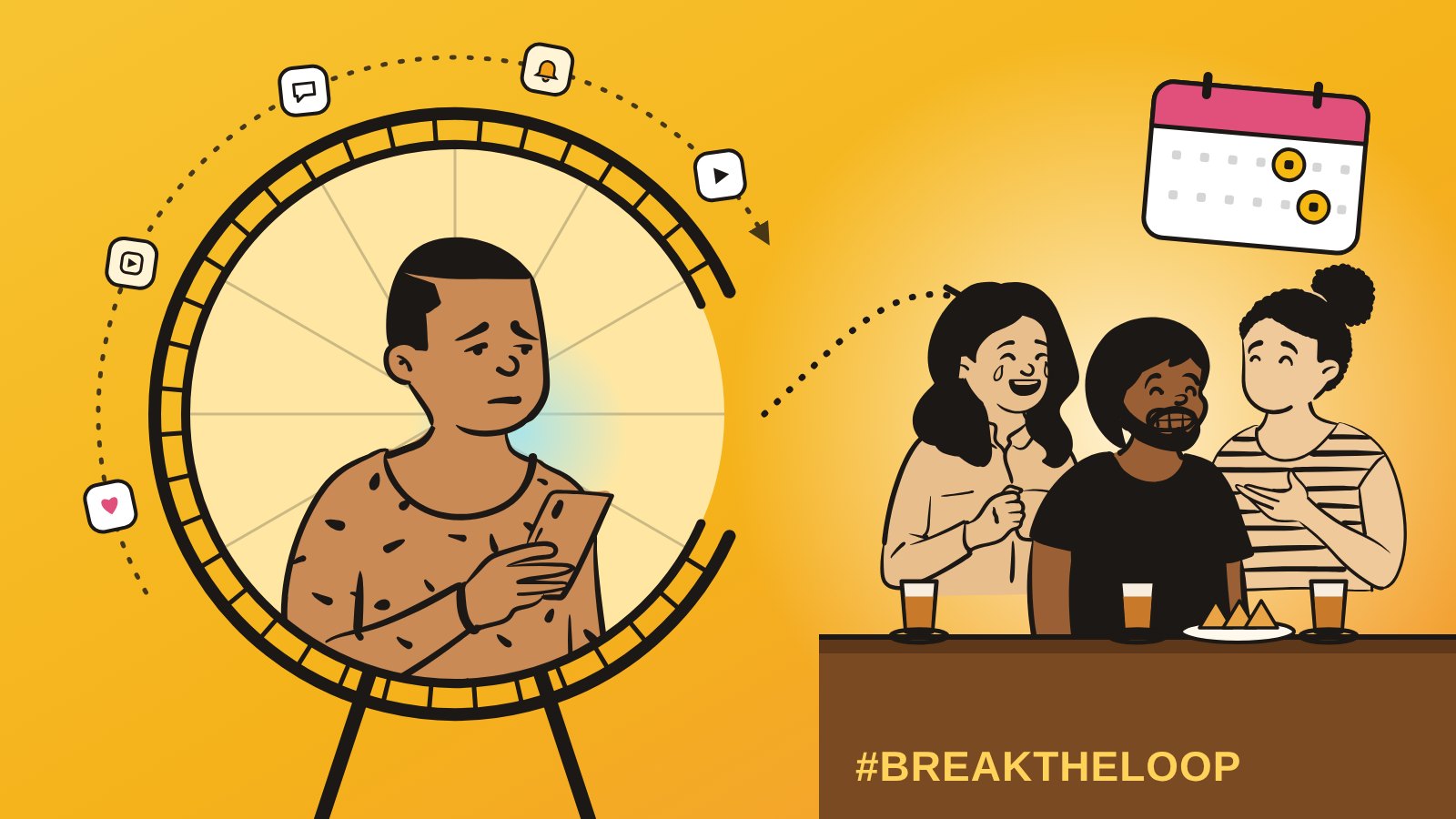 Step out of the wheel: from scrolling alone to laughing with friends over chai